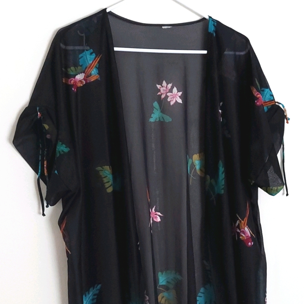 Vintage Tropical Print Robe - Picture 2 of 6